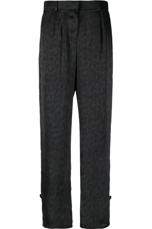SACAI High-waisted patterned trousers