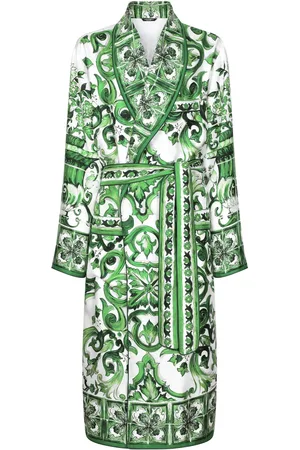 Dolce & Gabbana Majolica-print silk robe