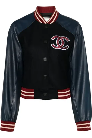 CHANEL 2004 Spring Letterman bomber jacket
