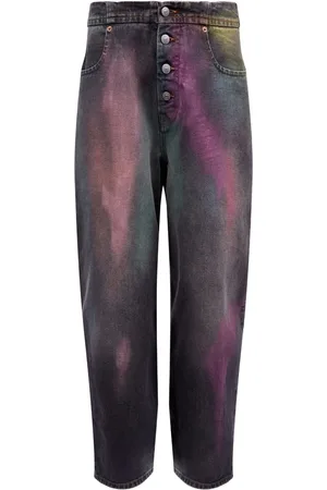 Maison Margiela Bleached-effect straight-leg jeans