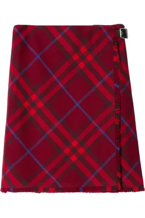 Burberry Plaid-check wool kilt