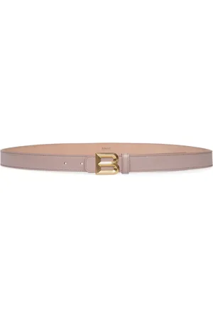 Bally Logo-plaque leather belt