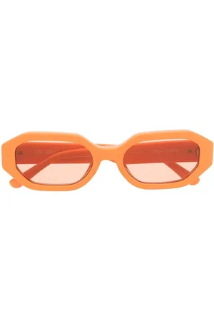 Linda Farrow X The Attico Irene oval-frame sunglasses
