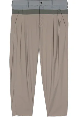Kolor Colour-block pleated trousers