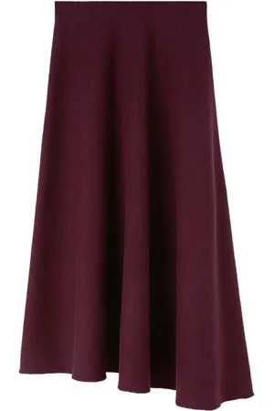 Jil Sander Wool flared long skirt