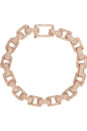 Shay 18kt rose Deco diamond bracelet