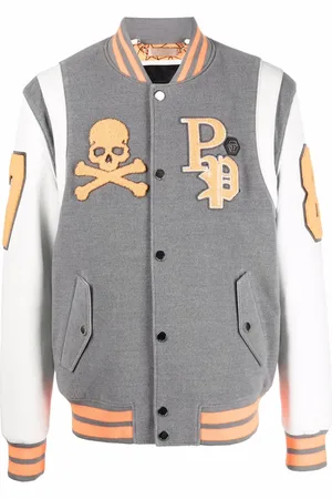 Philipp Plein Patch-detail varsity jacket