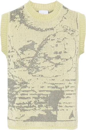 ROA Elk intarsia-knit sleeveless jumper