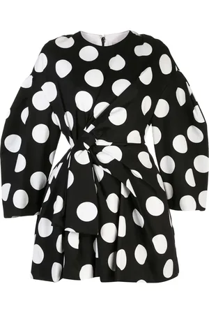 Carolina Herrera Polka dot bow detail dress
