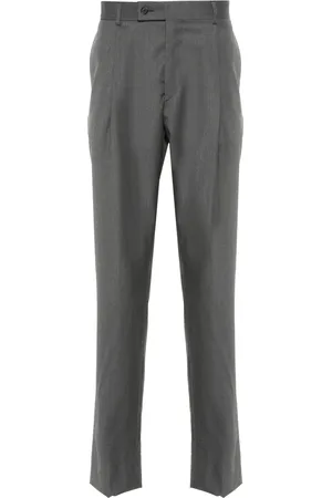 CARUSO Pleat-detail wool trousers