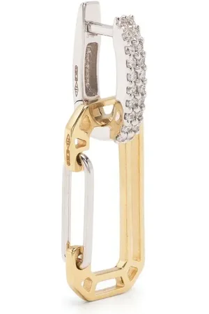 Eera 18kt yellow and white Small Chiara diamond earring