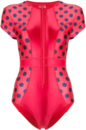 Duskii Cerise short cap sleeve swimsuit