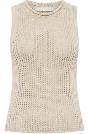 DION LEE Grid Mesh tank top