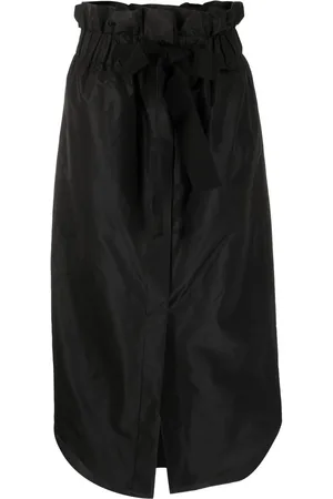 Patou High-waisted knot-detail skirt