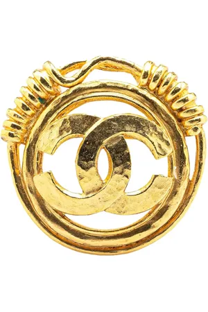 CHANEL 1994 Plated CC Brooch costume brooch