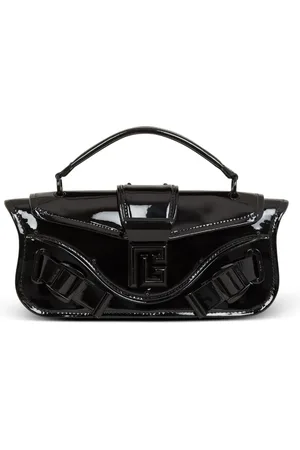 Balmain Blaze patent leather clutch bag