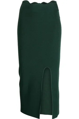 GALVAN Delia knitted pencil skirt