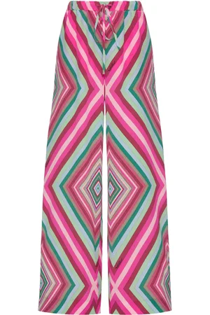 VALENTINO GARAVANI Geometric-print palazzo pants