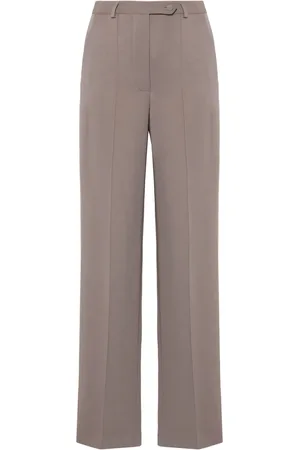 Styland Grosgrain-trim straight trousers