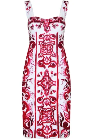 Dolce & Gabbana Graphic-print sleeveless dress