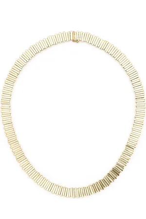 Suzanne Kalan 18kt yellow Jagged baguette necklace