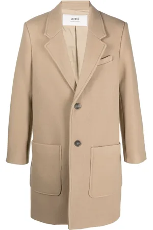 Ami Virgin wool single-breasted coat