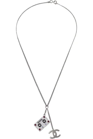CHANEL 2004 CC Cassette Tape necklace