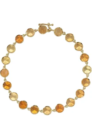 Irene Neuwirth 18kt yellow Classic Link fire opal bracelet