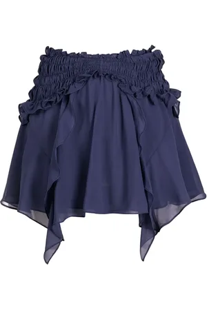 Isabel Marant Tripsy ruffled silk-chiffon miniskirt