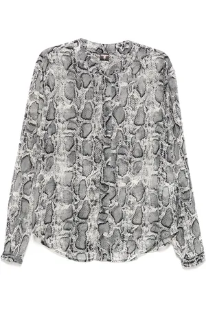 Tessitura Body Couture Snake mandarin shirt