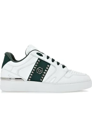 Philipp Plein Stud-embellished leather sneakers