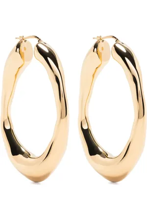 Jil Sander Engraved-logo chunky hoops