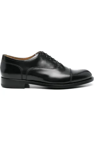 Green george Leather Derby shoes