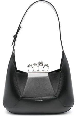 Alexander McQueen Leather logo-print bag