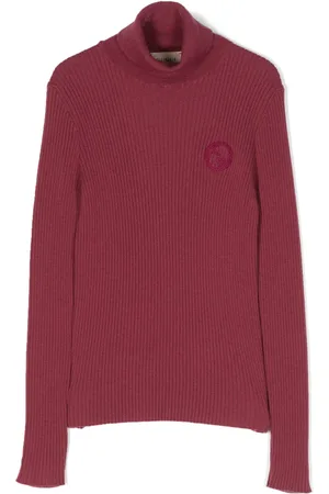 Gucci Logo-embroidered ribbed wool jumper