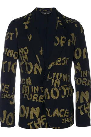 Comme des Garçons Typographic-print blazer