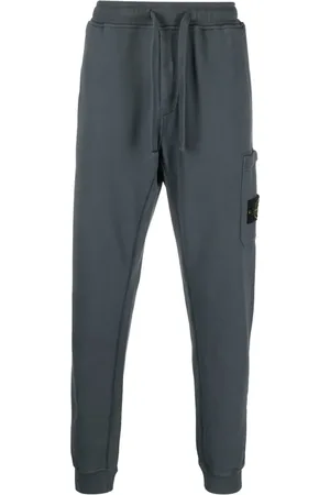 Stone Island Compass-badge cotton track pants
