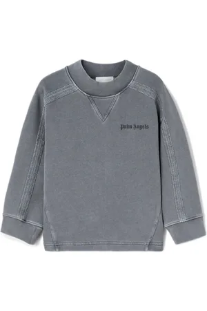 Palm Angels Logo-print cotton sweatshirt
