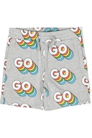 Stella McCartney Go print track shorts