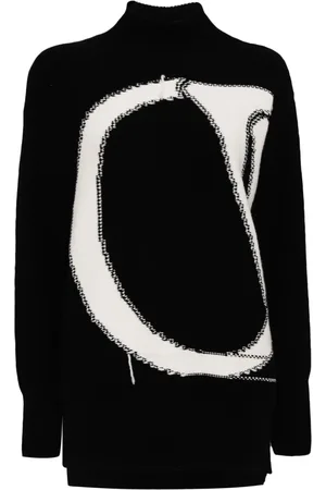 OFF-WHITE Maxi logo turtleneck sweater