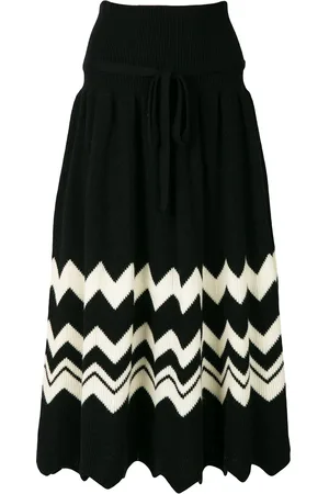 Comme des Garçons 1989 zig-zag knitted skirt