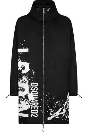 Dsquared2 Logo-print hooded coat