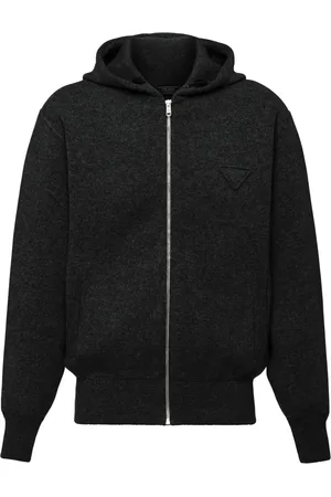 Prada Cashmere knitted zip-up hoodie