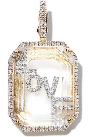 Mateo 14kt yellow Love diamond earring