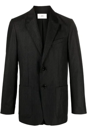 Ami Pinstripe-pattern virgin-wool blazer