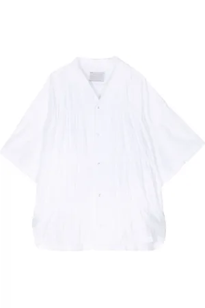 Kolor Ruched poplin shirt