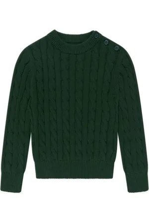 Rachel Riley Cable-knit cotton jumper