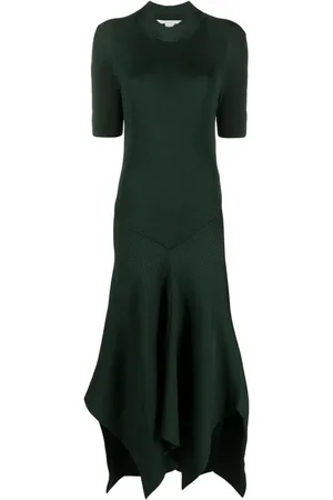 Stella McCartney Asymmetric ribbed-knit dress
