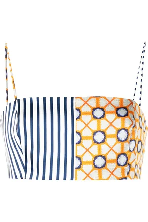 Silvia Tcherassi Fresco panelled bralette top