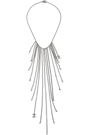 CHANEL 2012 CC fringe necklace